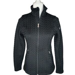 Spyder Women's Black Sweater Jacket Black Size Small